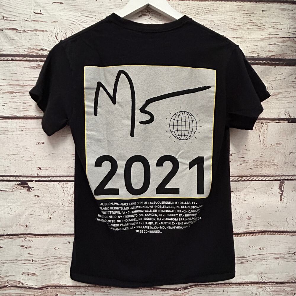 Maroon 5 Tour 2021 Black Graphic T-Shirt Size S - Picture 5 of 5